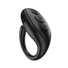 Fingertip Remote Scrolling Ring Wireless Camera Shutter Selfie Button Bluetooth 5.0 With Phone Stand