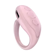 Fingertip Remote Scrolling Ring Wireless Camera Shutter Selfie Button Bluetooth 5.0 With Phone Stand